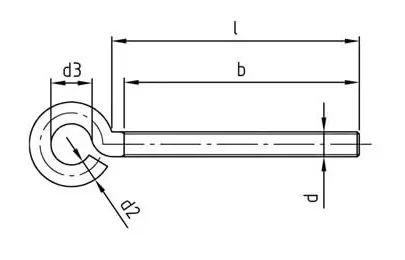 Scratch building bits :: Hardware :: M5 x 40mm eye bolt screw stainless ...